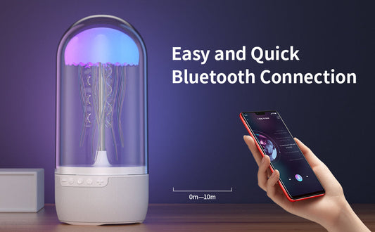 Jellyfish Speaker Lamp,8 Colors Changing Lamp Bluetooth & Speaker