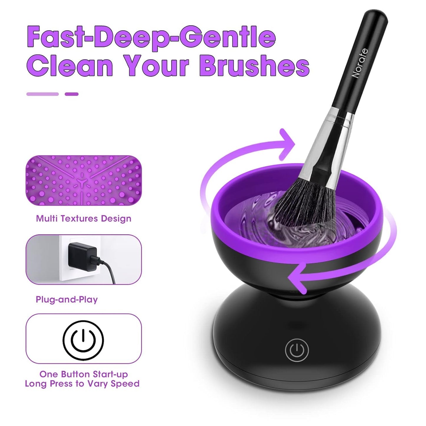 Electric Makeup Brush Cleaner, Make up Brush Clean Machine
