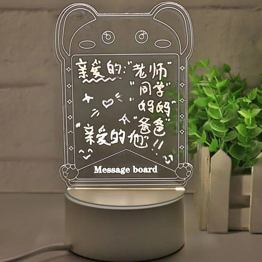 ACRYLIC MESSAGE BOARD RECTANGLE