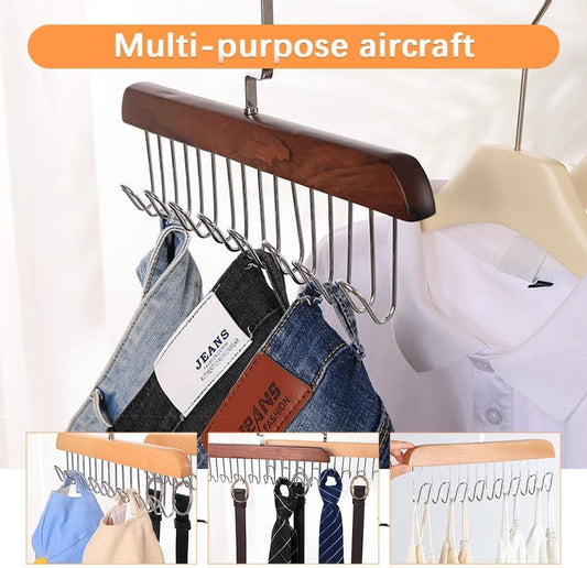 Wooden Tie and Belt Hanger