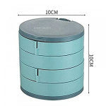 4-Layer 360 Degree Rotating ROUND Jewellery Organizer Box