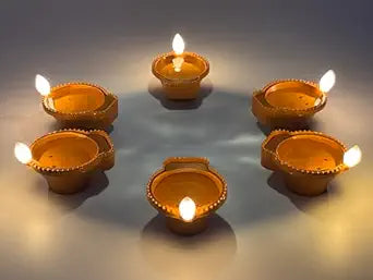 LED Water Sensor Kodiya Diya (Pack Of 4)