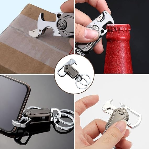 5-in-1 Keychain with Bottle Opener & Tools