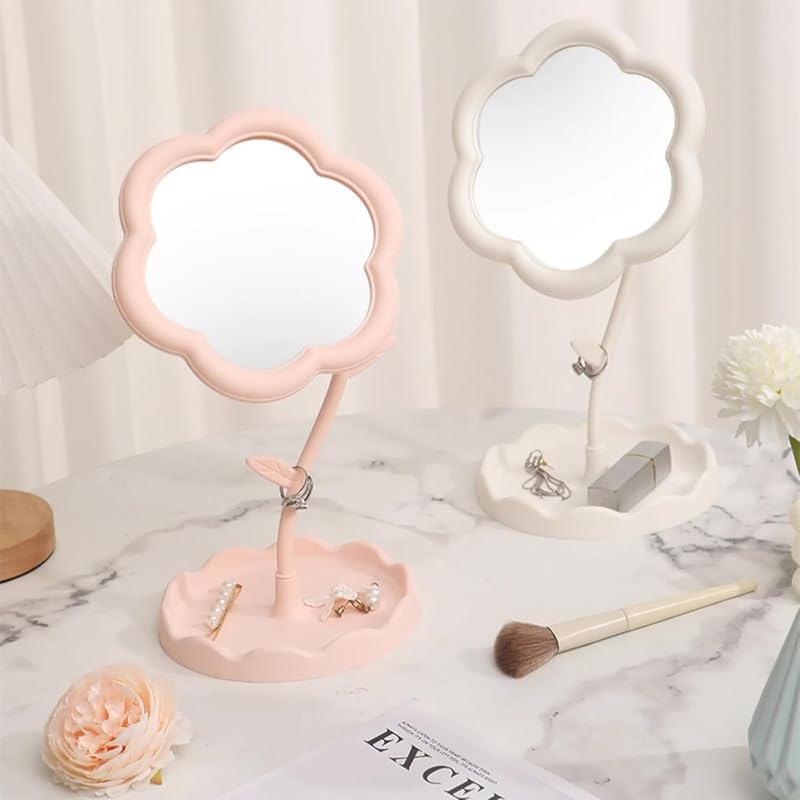Flower Shaped Makeup Mirror for Dressing Table