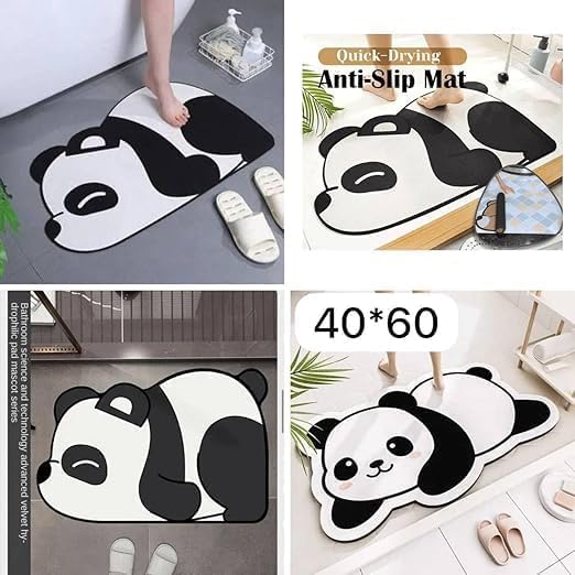 Panda Mat Sleep – Cute Cartoon Panda Non-Slip Bathroom Floor Mat 60*40 CM