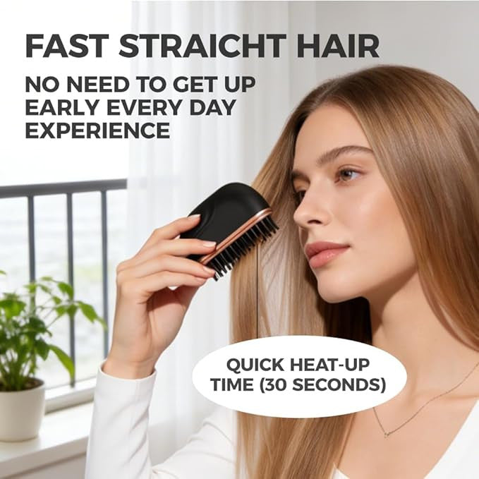 Portable Straight Hair Comb – Anti-Static Detangling Brush for Smooth & Frizz-Free Hair