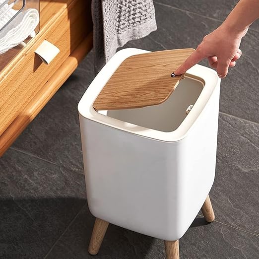 Homeguru Pedal Dustbin with Large Capacity Bathroom, Bedroom, and Living Room (Square)