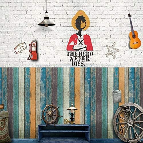 Wall sticker & PVC Self-Adhesive Wallpaper (45 x 500 cm) (Wooden)