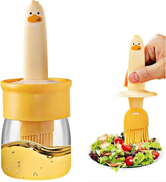 HOMEGURU OIL DISPENSER WITH DUCK SILICON BRUSH