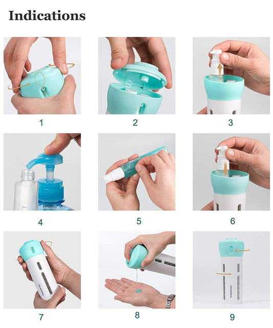 SMART PORTABLE TRAVEL DISPENSER BOTTLE