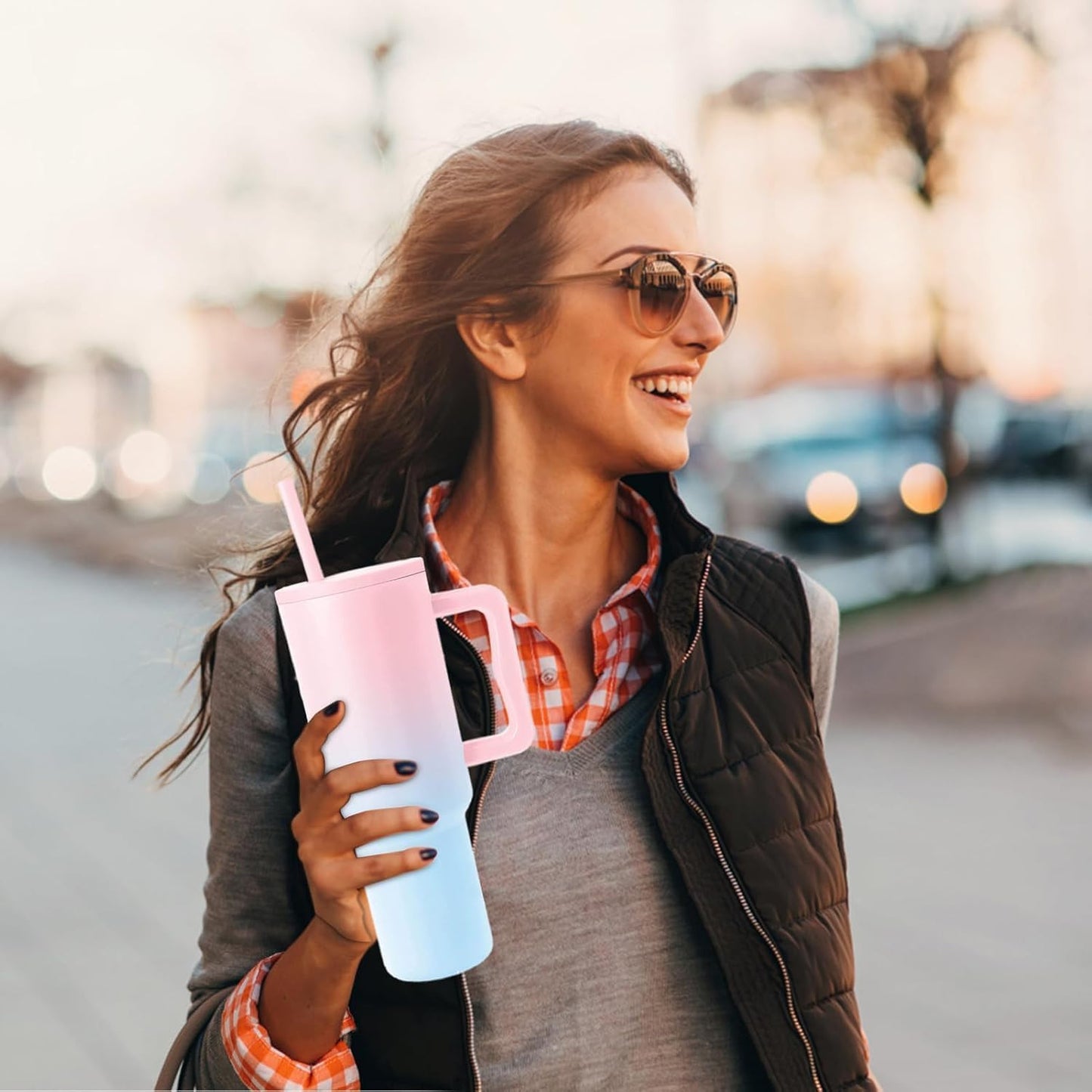 1200 ML HEAVY DUTY TUMBLER WITH STRAW