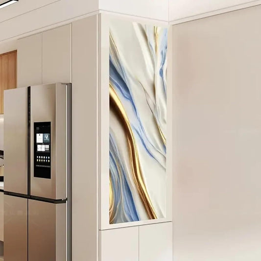 Blue Golden Marble Wallpaper