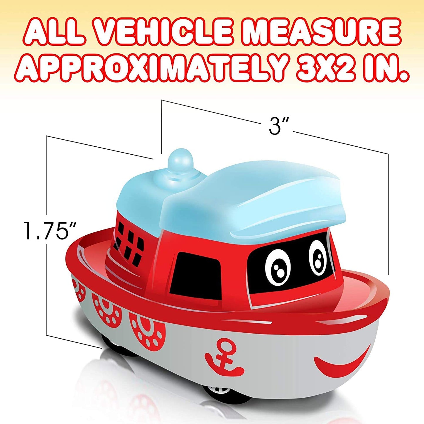 6 Pcs Metal Cartoon Vehicle Toy Set – Mini Bus, Train, Car, Plane & Boat for Kids