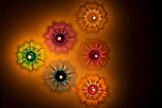 3D REFLEXTIVE DIYA PACK OF 12