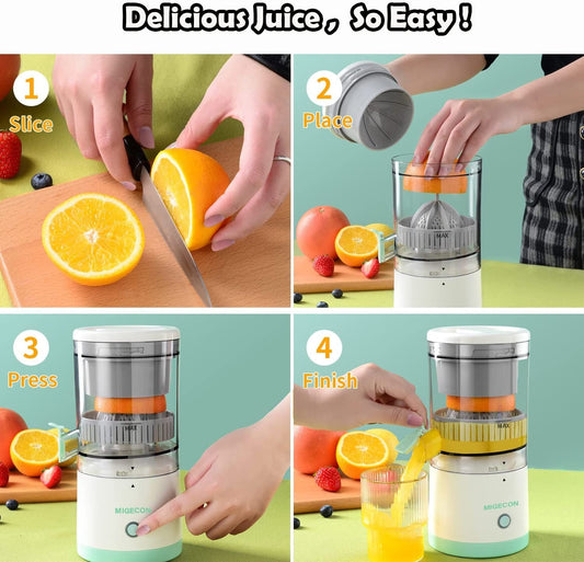 Wireless Electric Citrus Juicer Squeeze Juicer Electric Fruit Juicer