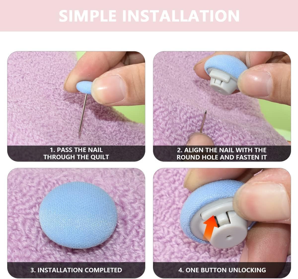 Mushroom Duvet Cover Clips – No-Slip Comforter & Blanket Fasteners