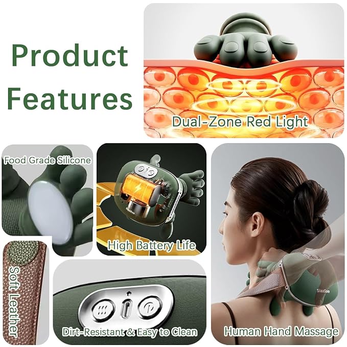 Electric Neck & Shoulder Massager with Vibration Therapy