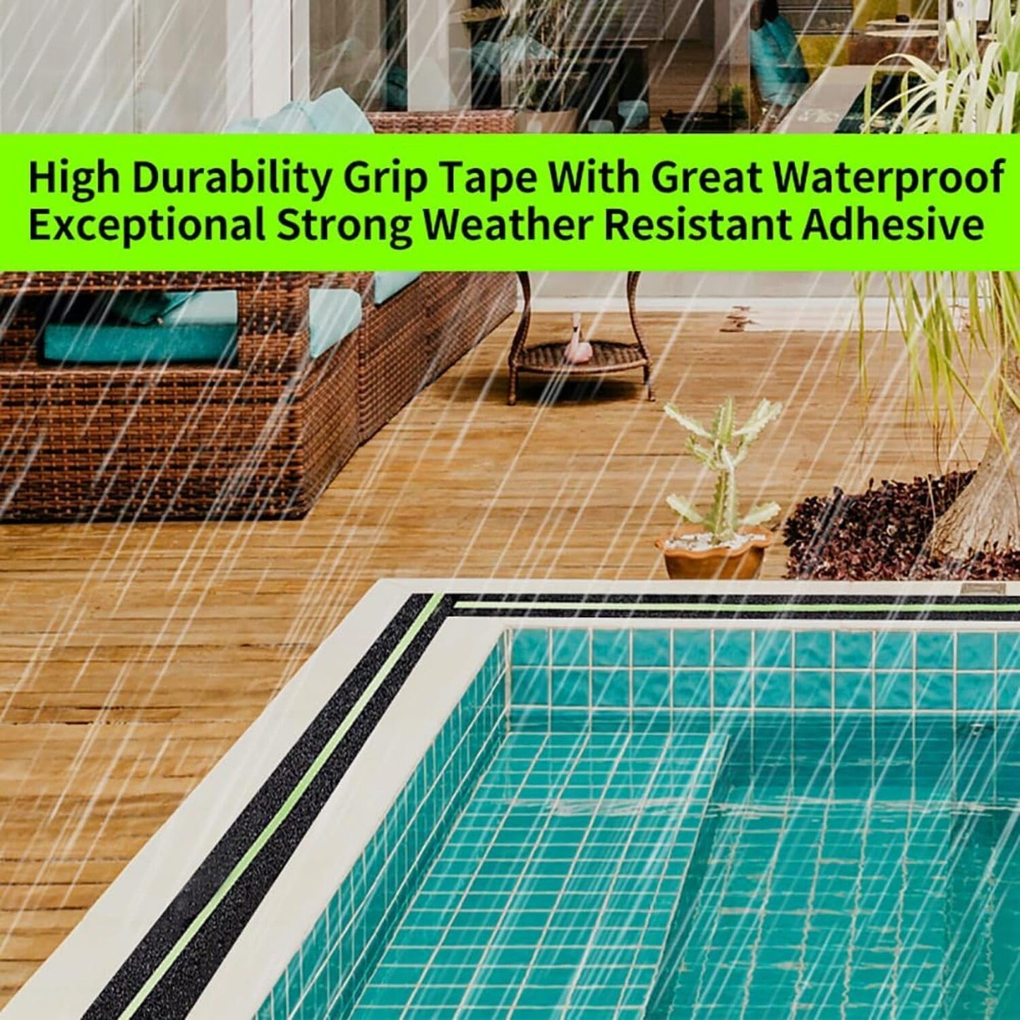 Anti Slip Glow Tape 5M x 5CM – Luminous Non Slip Safety Grip Tape for Stairs, Floors & Bathrooms