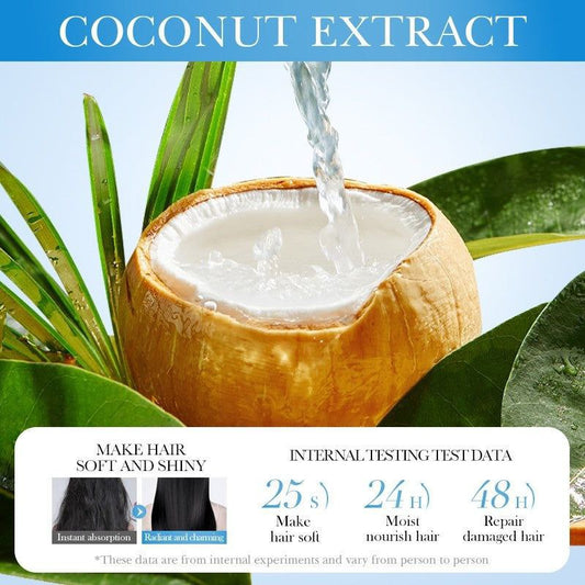 Coconut Repair Hair Mask | 100% Natural Coconut Oil with Peptide & Glycine | Anti-Breakage & Damage Repair (30ml)