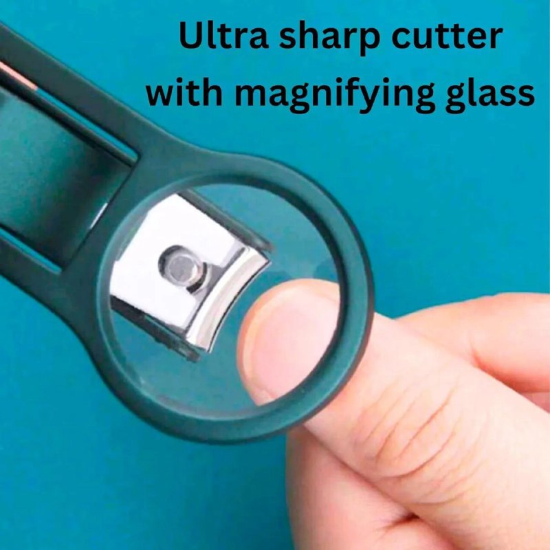 Magnifying Nail Cutter with Lens – Easy View Nail Clipper for Kids & Elderly