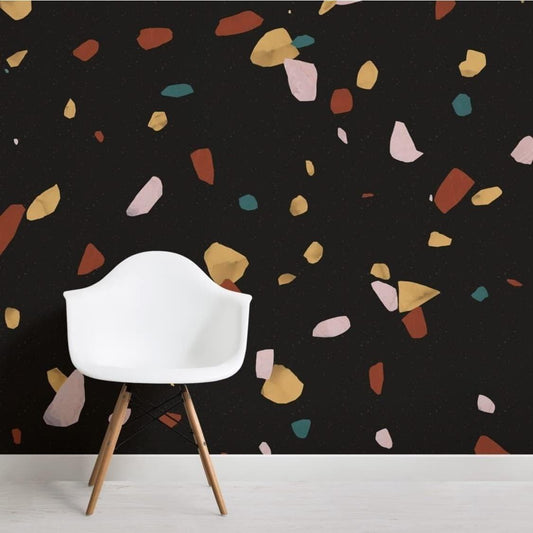 Black Dot Marble Wallpaper Foil Sticker