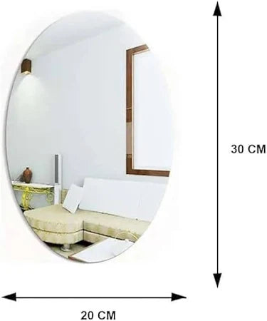 Homeguru Ovel Shape Sticker Mirror(20*30)