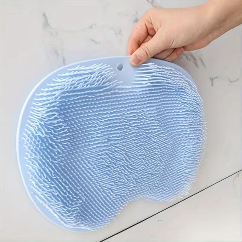 Wall Mounted Silicone Foot & Body Shower Scrubber Brush
