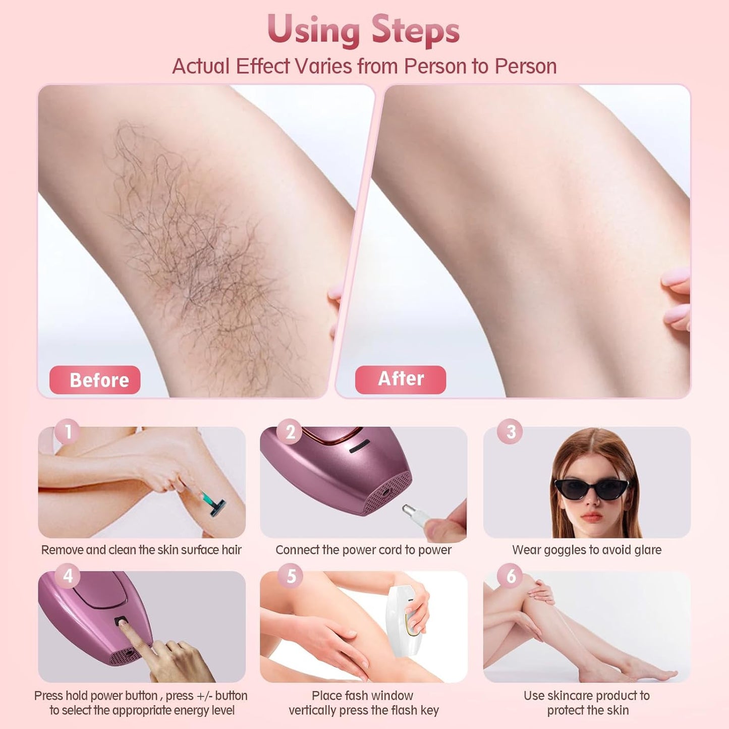 IPL Laser Hair Removal Machine | Painless Permanent Hair Remover Device at Home