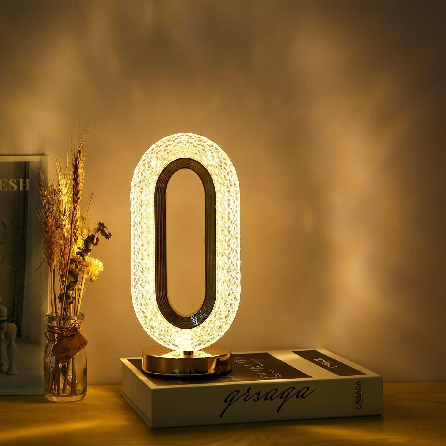 RECTANGLE SHAPE USB RECHARGEABLE CRYSTAL LAMP – Samanle