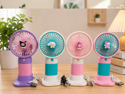 USB Rechargeable Mini Hand Fan Portable Cute Personal Cooling Fan