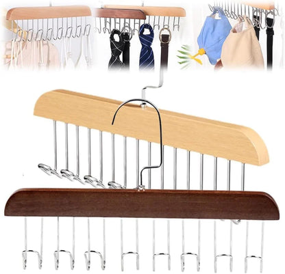 Wooden Tie and Belt Hanger