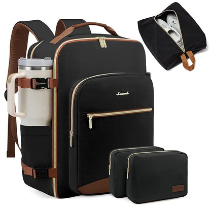 Large Travel Carry Backpack with Organizer Pouches for Men & Women
