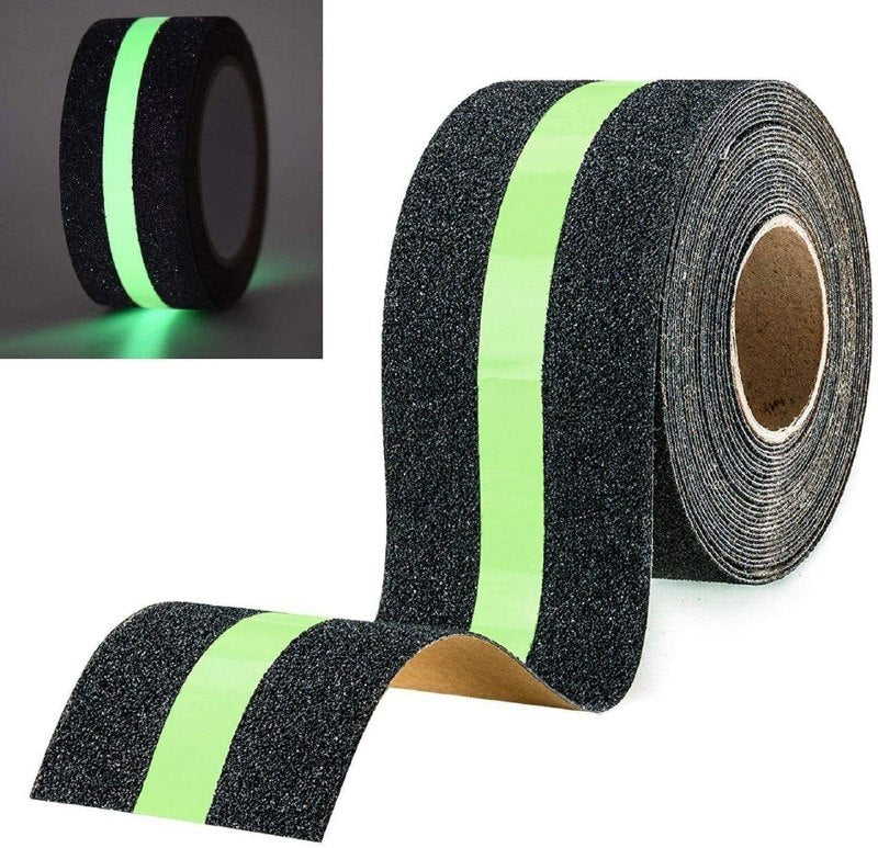 Anti Slip Glow Tape 5M x 5CM – Luminous Non Slip Safety Grip Tape for Stairs, Floors & Bathrooms