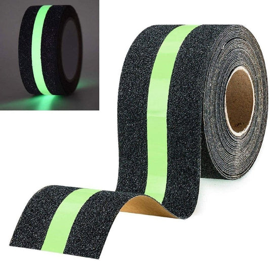 Anti Slip Glow Tape 5M x 5CM – Luminous Non Slip Safety Grip Tape for Stairs, Floors & Bathrooms