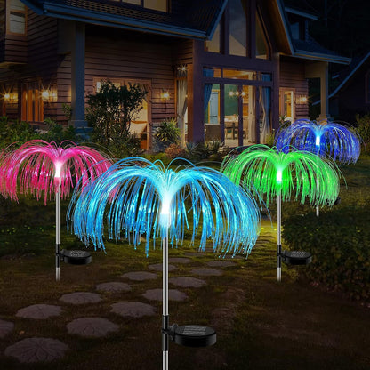 FOUNTAIN SOLAR LAWN LAMP (2 PCS SET) garden light