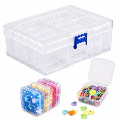 14 Pcs Jewellery Storage Organizer Transparent Box