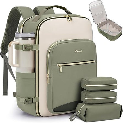 Large Travel Carry Backpack with Organizer Pouches for Men & Women