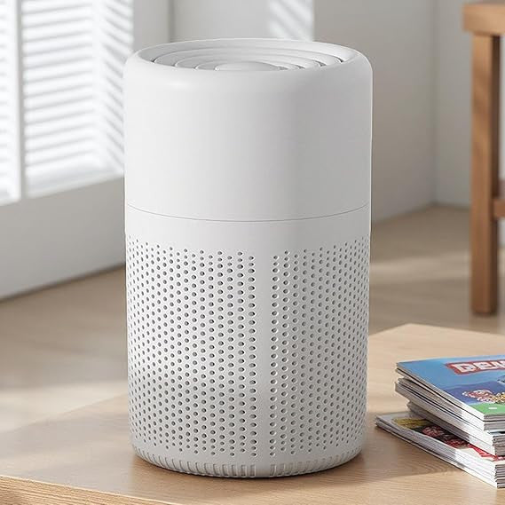 Portable Air Purifier with HEPA Filter | USB Rechargeable | Compact Desktop Air Cleaner for Home & Office