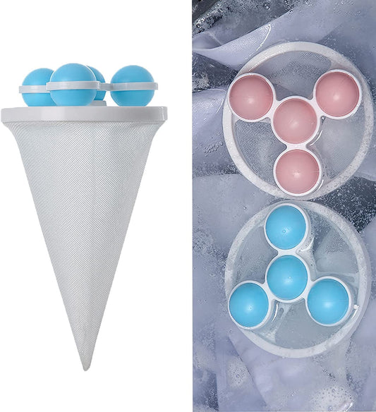 Washing Machine Floating Lint Mesh Bag Net Hair Filter Remover
