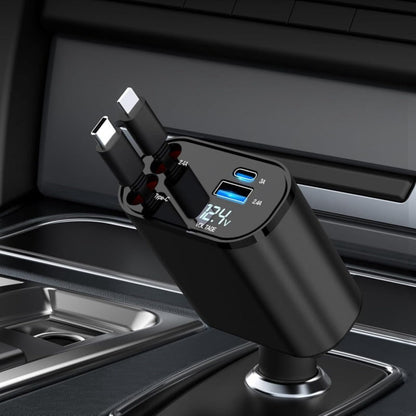 4-in-1 Fast Car Charger with Multi Charging Cables