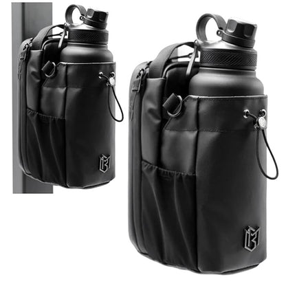 Magnetic Gym Bag with Water Bottle Holder & Shoulder Strap