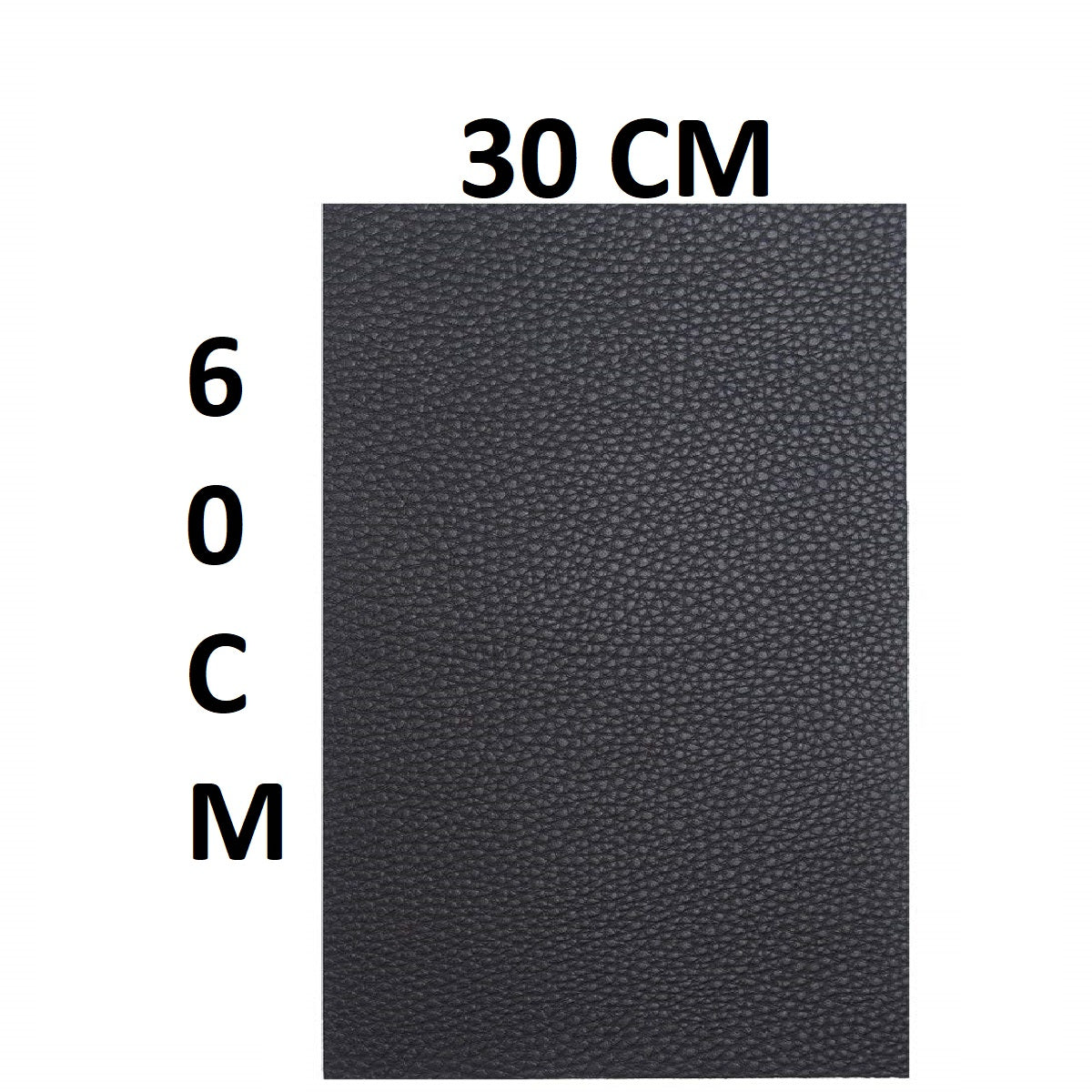 Leather Repair Patch, 24x12 inch /60x30cm  (Black)