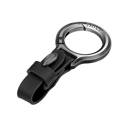 Premium Leather Universal Keychain with Metal Ring – Stylish & Durable Key Holder