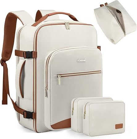 Large Travel Carry Backpack with Organizer Pouches for Men & Women