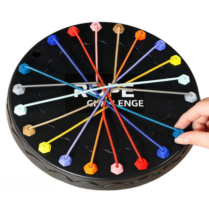 Rope Knot Puzzle Challenge Board Game | Mind Teaser Puzzle Toy for Kids & Family