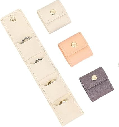 Small Travel Jewellery Case – Portable Mini Jewelry Organizer Box for Rings, Earrings & Accessories