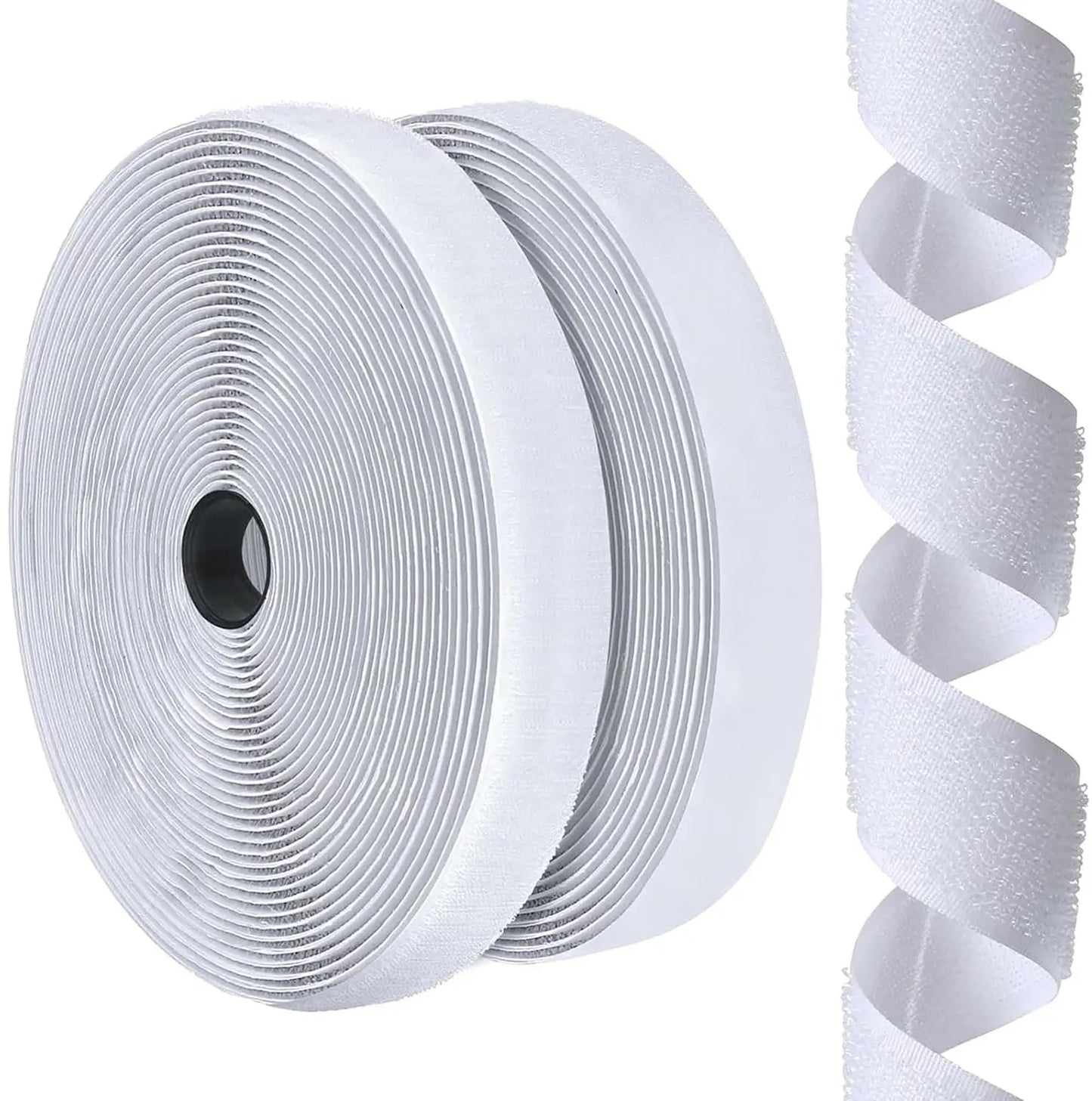 Velcro Strip Roll 5 Meter | Self Adhesive Hook Loop Tape | Strong Grip Fastener Tape