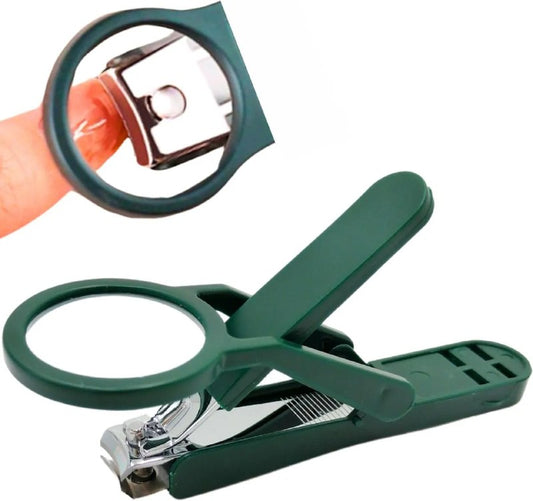 Magnifying Nail Cutter with Lens – Easy View Nail Clipper for Kids & Elderly