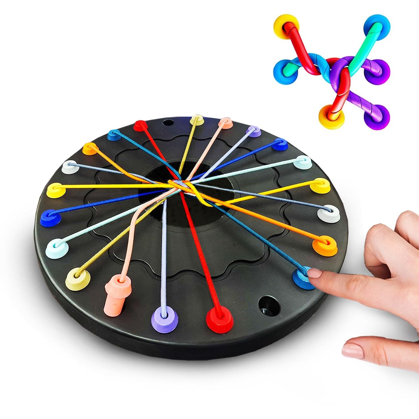 Rope Knot Puzzle Challenge Board Game | Mind Teaser Puzzle Toy for Kids & Family