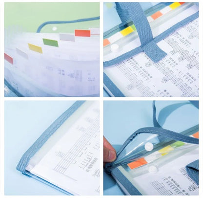 TRANSPARENT A4 PAPER FILE FOLDER